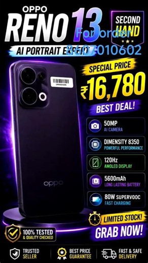 OPPO Reno 13 for just ₹16,780 😱 Worth it or not? #shorts #b2b #supersale