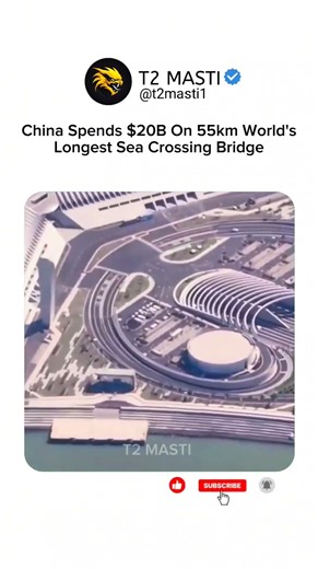 World’s Longest Sea Crossing 🌉🔥 | The 55 km Hong Kong–Zhuhai–Macau Bridge