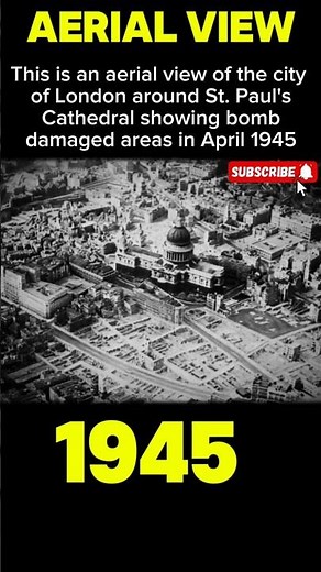 London in Ruins: Aerial View After WWII Bombings | 1945 Archive
