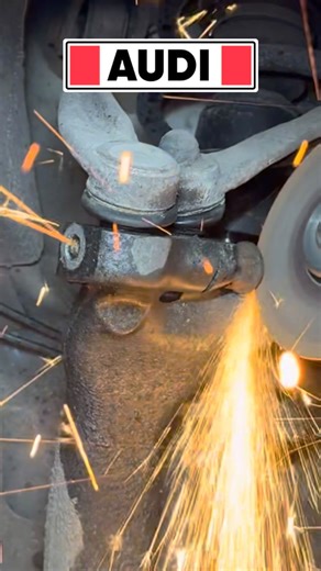 GOLDEN HANDS MECHANIC 😉 on Instagram: "The Worst Audi Bolt Problem - How To Remove It. • In this video, we deal with one of the most common and frustrating issues found on Audi vehicles - the seized upper control arm pinch bolt. Many Audi models use a long through-bolt that secures the ball joints of the two upper control arms inside the steering knuckle. Over time, this bolt corrodes, seizes inside the housing, and very often breaks during removal, turning a simple suspension repair into a ser