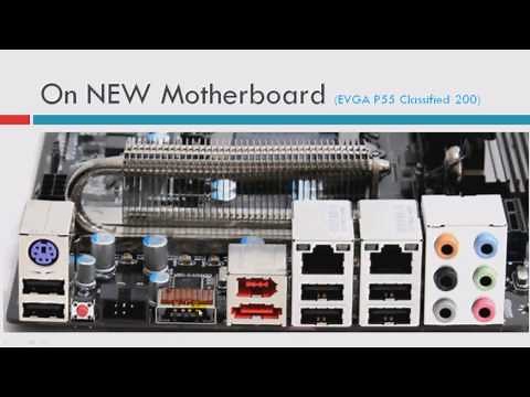 Rear Panel Ports On A Computer Motherboard