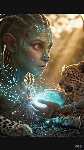 The Alien Kid Healing the Leopard Mother