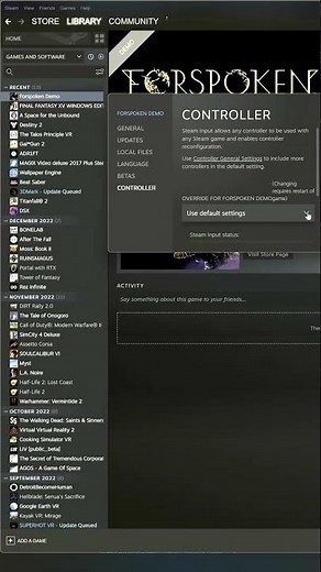 Fix Forspoken Steam Dualsense missing haptics, vibration, adaptive trigger, speaker