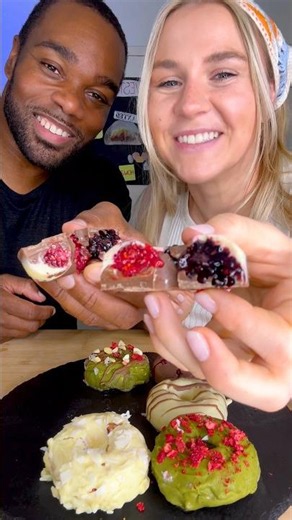 We Turned FRUIT Into Chocolate DONUTS! 🍩😱 #easyrecipe