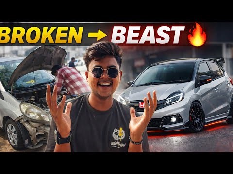 From Broken to Beast 🔥 | Honda Brio Modification कहानी