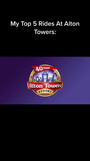 Top 5 Rides at Alton Towers!🎢😄#thrill #ride #altontowers #themepark #rollercoaster #fyp