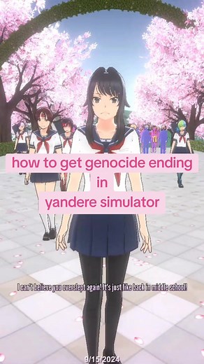keep in mind that you have to kill the rivel last! hashtags: #yanderesimulatortutorial #tutorial #tut #ayanoaishi #ayano #genocide #genocideending #genocideendingyanderesimulator #yansim #yansimulator #yanderesimulator