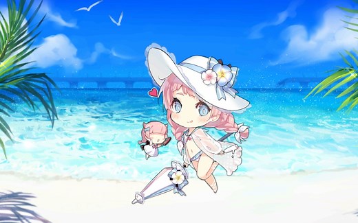 【傻娜】少女前线 海滩妖精清凉天赋和技能演示awsl