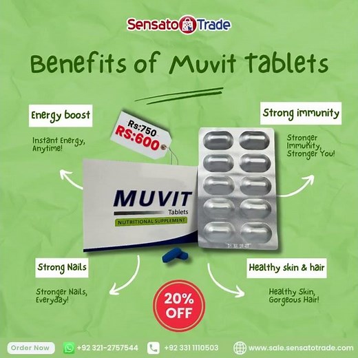 Muvit Tablets – Boost Your Health & Energy!