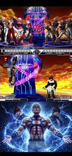 king of fighter iroi orochi vs rugal #shorts #kof #anime #mugen #iori