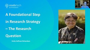 A Foundational Step in Research Strategy - The Research Question