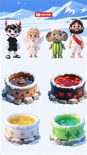 Who is Going to Poop Pool?😱 Jesus😇 or Devil👿