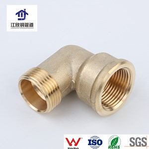 [Hot Item] Factory Customized Brass Thread Elbow Plumbing Pipe Connector with Nut