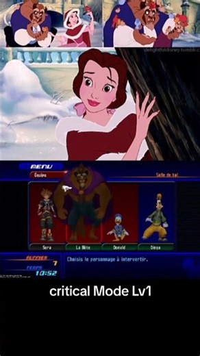 let's clean Beast's Castle from those Simili 🤩 Critical Mode LV1 😱#kh2fm #dysney