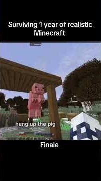 Final part of surviving realistic Minecraft for 1 year credit to ‪@TreyOvard‬