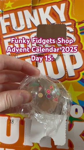 Funky Fidgets Shop Advent Calendar 2025 - Day 15: Fruity sugar ball 🍓🎄