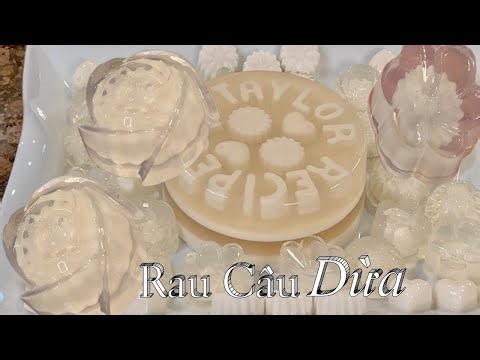 Rau Câu Dừa - Cách Làm Rau Câu Dừa Đẹp Không Tách Lớp Thơm Ngon Thanh Mát - Agar Agar Coconut Jelly