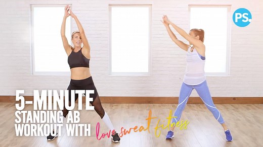 This is your official motivational alarm: get up and work your core with Love Sweat Fitness! 💦 | Popsugar Wellness