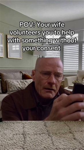 Now I’m out here moving furniture or something crazy for the rest of the day. #wifey #spouse #marriedlife #couplehumor #volunteered