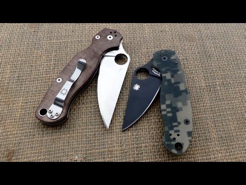 What would be your choice? Spyderco Paramilitary 2 vs. Spyderco Para 3