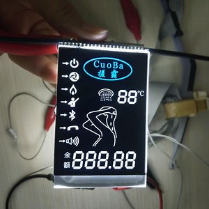 [Hot Item] Metal Pin Zebra Connector Monochrome 7 Segment LCD Screen