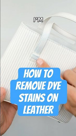 Remove Dye Stains On Leather #dyetransfer #stainremoval #laundry