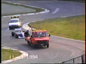 F1 tests Imola March '94, Ayrton Senna greets the crowd