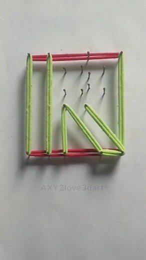 3d art letter name R