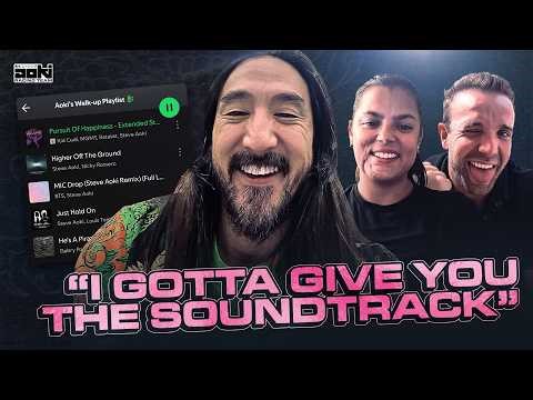 Steve Aoki TALKS Tom Brady, New Music & More With Dani Clos & Sara Misir 🥵 | Aoki Podcast Episode 1