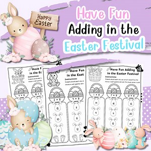 Have Fun Adding in the Easter Festival – Math Worksheets