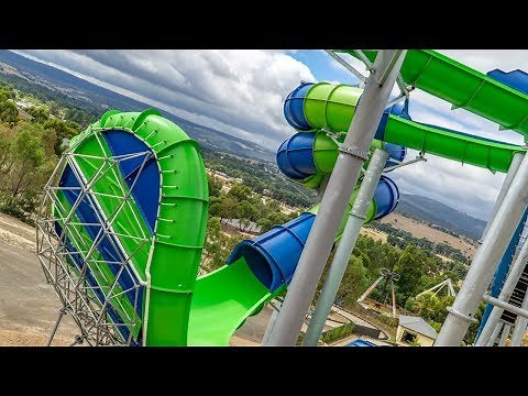 World's Largest TornadoWave Waterslide! Gravity Wave at Funfields