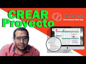 🔴 Dedoose How do you create a NEW RESEARCH project?