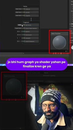 Interface of shader graph in unity 6 #gamedevelopment