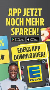 3K views | Checkt die EDEKA App für regelmäßige Spar-Aktionen und Rabatte – einfach downloaden und loslegen. ⬇️ #app #sparen #edeka #wirliebenlebensmittel | EDEKA | Facebook