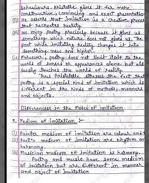 Aristotle theory of imitation