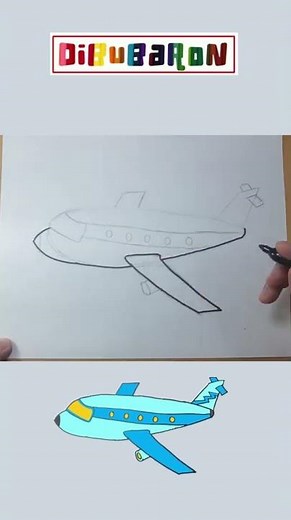 Dibujando un avion facil | Dibujos faciles