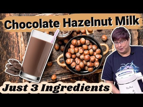 Creamy 3-Ingredient Dairy-Free Chocolate Hazelnut Milk Recipe - Miomat