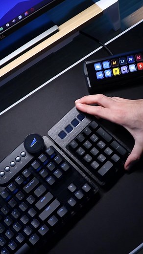 Everest Max features a detachable modular numpad with 4 display keys which can be be individually customizable to your liking. The future of gaming keyboard is here, and it just feels absolutely sublime! #keyboard #keyboards #mechkb #keycaps #keycaps #mechanical #gaming #gamer #mechanicalkeyboard #setup #mechkb #customkeyboard #gamingsetup #cleansetup #gamingkeyboard #customkeycaps #pcsetup #setupgamer #mechkeyboard #setupinspiration