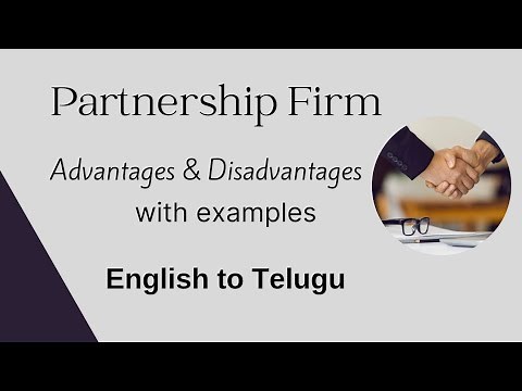 Advantages&disadvantages of partnership - commerce - examples - by Learn with Ravali