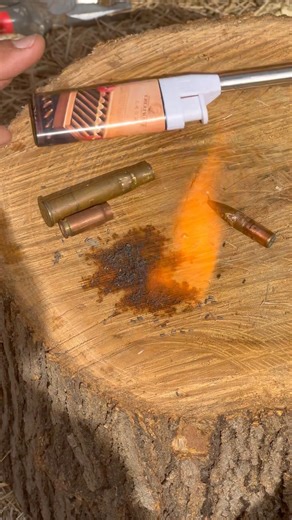 Inside a 7mm Cartridge | Powder Reaction (Educational Demo) #experiment #bullete #powder