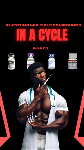 Part 3 Mixing multiple compounds in your ⚙️ cycle like a pro? Here is a quick guide to administer them smooth and safe! Remember, a clean shot goes a long way: Safety first, always! 💉 I am not a Doctor 🥶