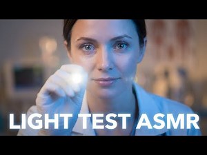 Doctor Eye Test ASMR 👁✨ Light Tracing, Lens Clicks & Blue Glow (No Talking)