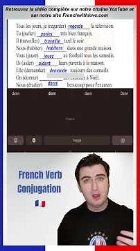 French Verb Conjugation & Sentence Practice: Learn A1-A2 French Grammar #frenchforbeginner #francais