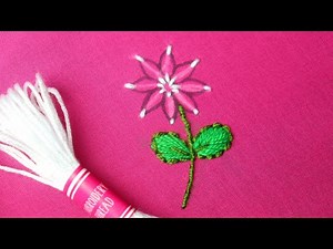 Easy Hand Embroidery Flower Design for Beginners | Step-by-Step Tutorial