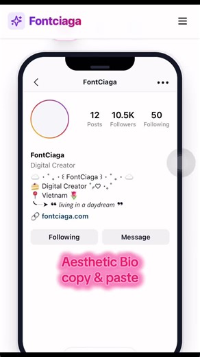 Aesthetic Bio Copy & Paste #fontciaga #aesthetic #usernameideas