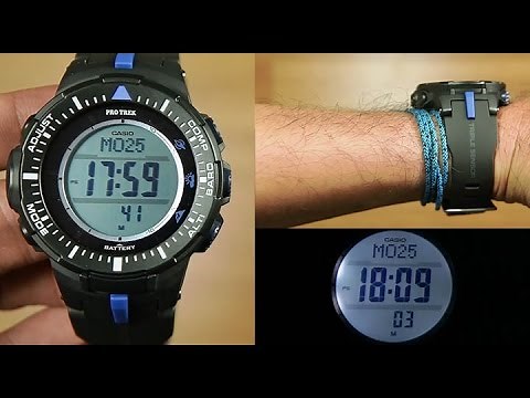 Casio Protrek PRG-300-1A2 : triple sensor watch Unboxing