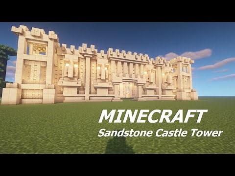 💥 MINECRAFT: How to build a Sandstone Castle Tower (Tutorial)