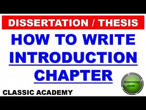How to write introduction of thesis | Dissertation Thesis Writing | How to do Research