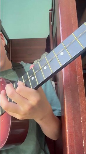 SpongeBob theme on one string guitar