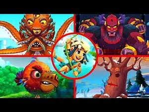 Jungle Adventures 4 - All Bosses (Boss Fight) 1080P 60 FPS
